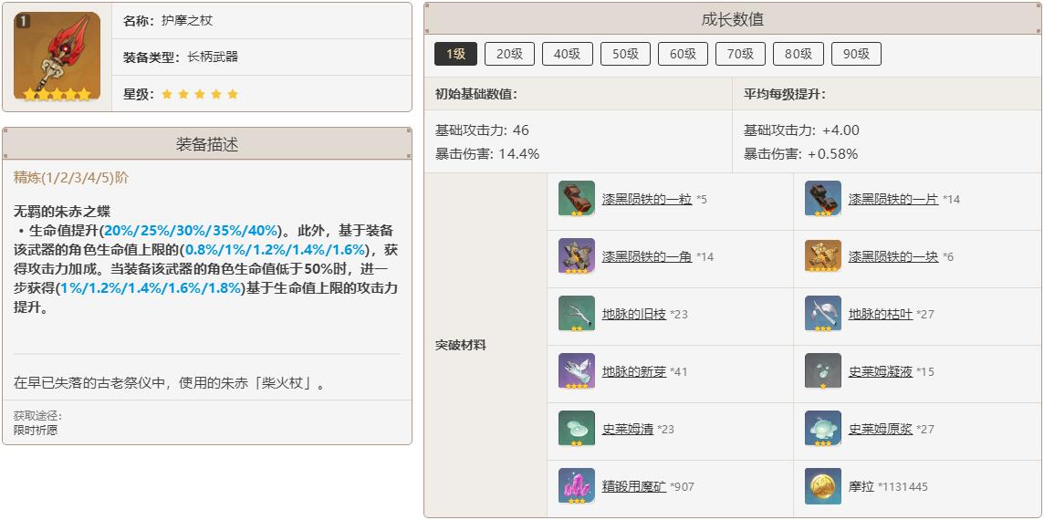 原神3.4下半武器池四星武器选择推荐1