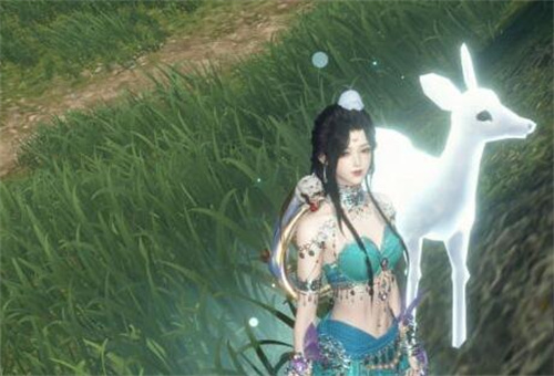 逆水寒手游双峰照影灵鹿怎么拍1