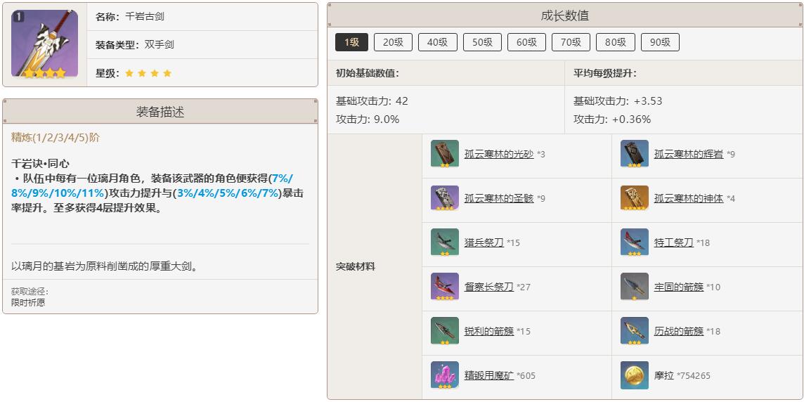 原神3.4下半武器池四星武器选择推荐3