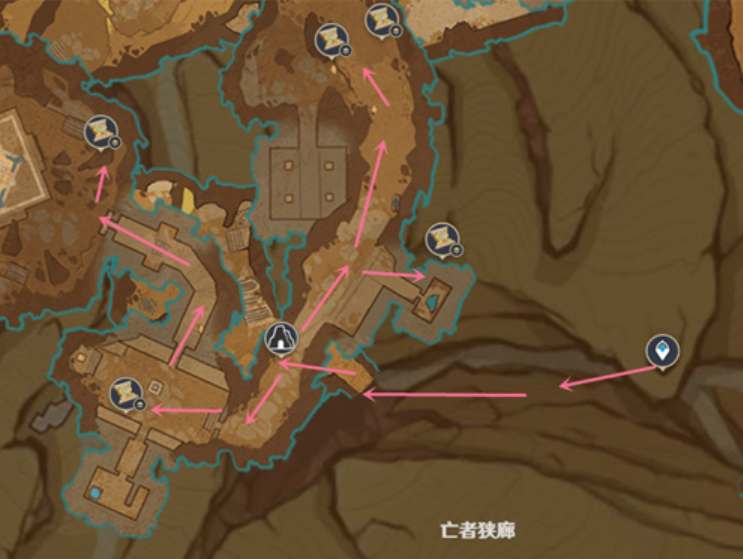 亡者狭廊圣章石位置2
